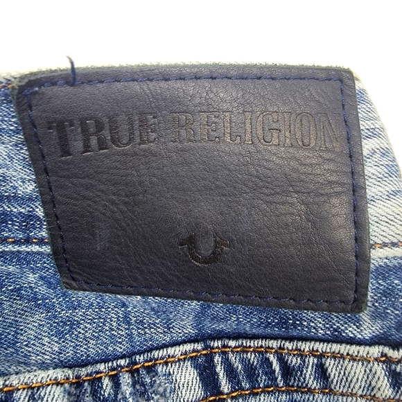 True Religion Mens Rocco Jeans Relaxed Skinny Distressed Size 29 - Picture 11 of 16